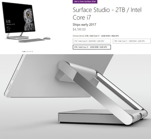 微软三款Surface Studio一体机全部延迟至2017年发货