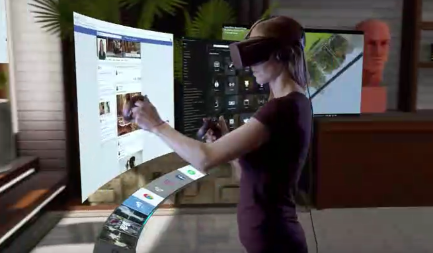 Oculus Dash系统UI演示视频 专为Oculus Touch设计