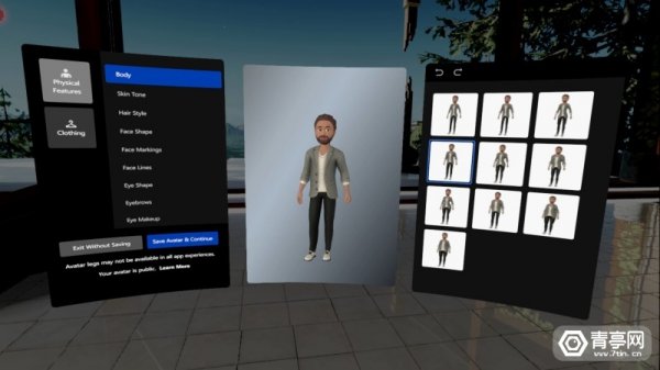 Oculus升级Avatars头像系统：更多个性化功能